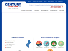 Tablet Screenshot of centuryleasing.com
